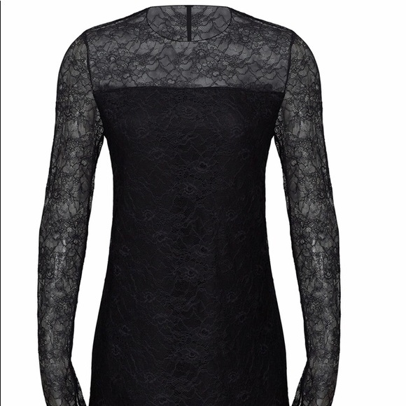 Jason Wu lace long sleeve black dress - Picture 2 of 6
